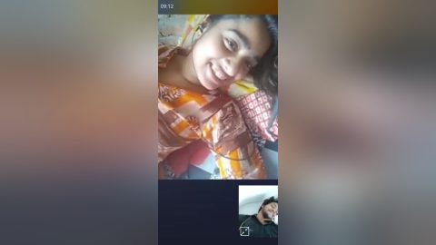 Today Exclusive -cute Desi Chick Showing Her Boobs And Pussy On Vc 4