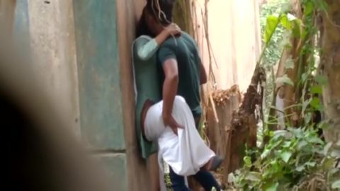 Indian Gym Guy Standing And Fucking Gf Outdoor Spy Vid