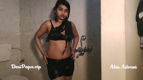 Indian College Girl Alia Advani In Shower With Indian Aunty And Indian Bhabhi