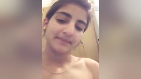 Today Exclusive- Cute Look Desi Girl Showing Her Boobs And Pussy