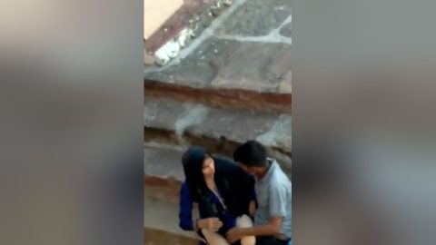 Today Exclusive- Lover Outdoor Romance And Pussy Licking