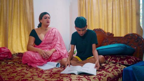 Desi Stepmom Taught Her Stepson How To Do Sex While He Was Studying (hindi Audio)