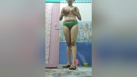 Unsatisfied Bengali Booby Boudi Nude Selfie Mms