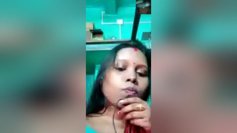 Today Exclusive- Desi Bhabhi Showing Her Big Ass And Pussy 1