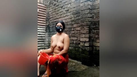18 Years – My Stepsister Make Her Bath Video. Beautiful Bangladeshi Girl Big Boobs Mature Shower With Full