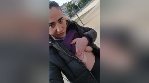 Very Hot In The Public Park