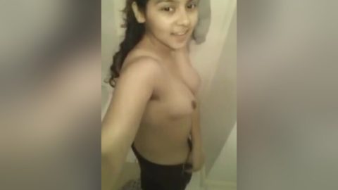 Exclusive- Cute Look Indian Girl Showing Her Boobs And Pussy To Lover