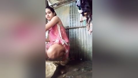 Today Exclusive- Cute Bangla Girl Showing Her Pussy