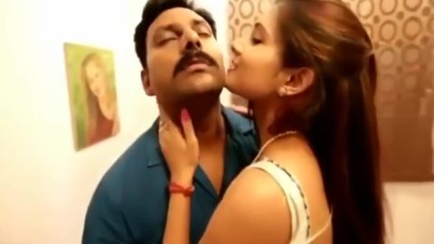 First Night In Desi Girlfriend In Saree