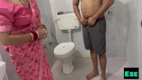 Aunty Insist Me To Take A Shower And Got Fucked With Naughty Boy