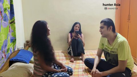 Food Delivery Guy Gets Lucky By Fucking Two Pussies With Hunter Asia