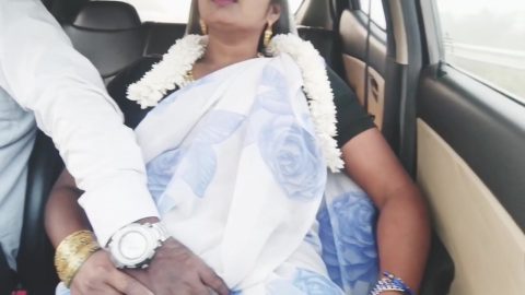 , , Car Sex Sexy Saree Aunty Stepson In Law Romantic Telugu Dirty Talks, వదన మరద దగలట