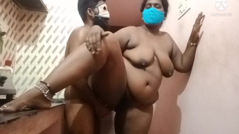 Tamil Wife Kitchen Sex Night Time Standing Position Sex