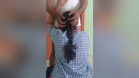 Chennai College Girl With Uniform Standing Romance With Tution Teacher In Home In Holiday