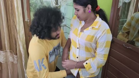 Vaishnavy Shirt Open And Red Bra Show Romance With Sharun Raj, Mallu Couple Dress Open Romance, Hot Boobs Kissing Romance – Hot Kiss