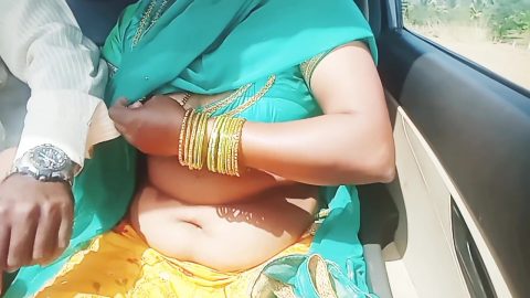 Telugu Dirty Talks Car Sex, Telugu Saree Aunty Romantic Sex With Stranger Part 2